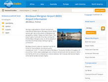 Tablet Screenshot of bordeaux-bod.airports-guides.com