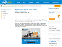 Tablet Screenshot of norwich-nwi.airports-guides.com