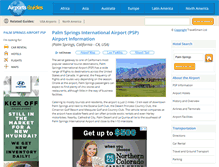 Tablet Screenshot of palm-springs-psp.airports-guides.com