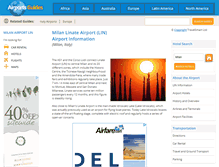 Tablet Screenshot of milan-lin.airports-guides.com