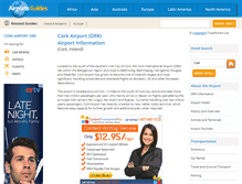 Tablet Screenshot of cork-ork.airports-guides.com