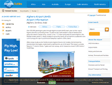 Tablet Screenshot of alghero-aho.airports-guides.com