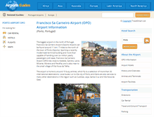 Tablet Screenshot of porto-opo.airports-guides.com