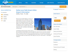 Tablet Screenshot of dallas-dal.airports-guides.com
