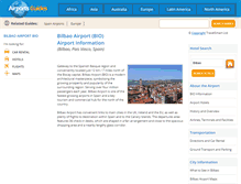 Tablet Screenshot of bilbao-bio.airports-guides.com