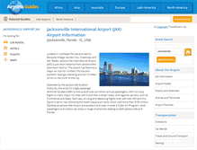 Tablet Screenshot of jacksonville-jax.airports-guides.com